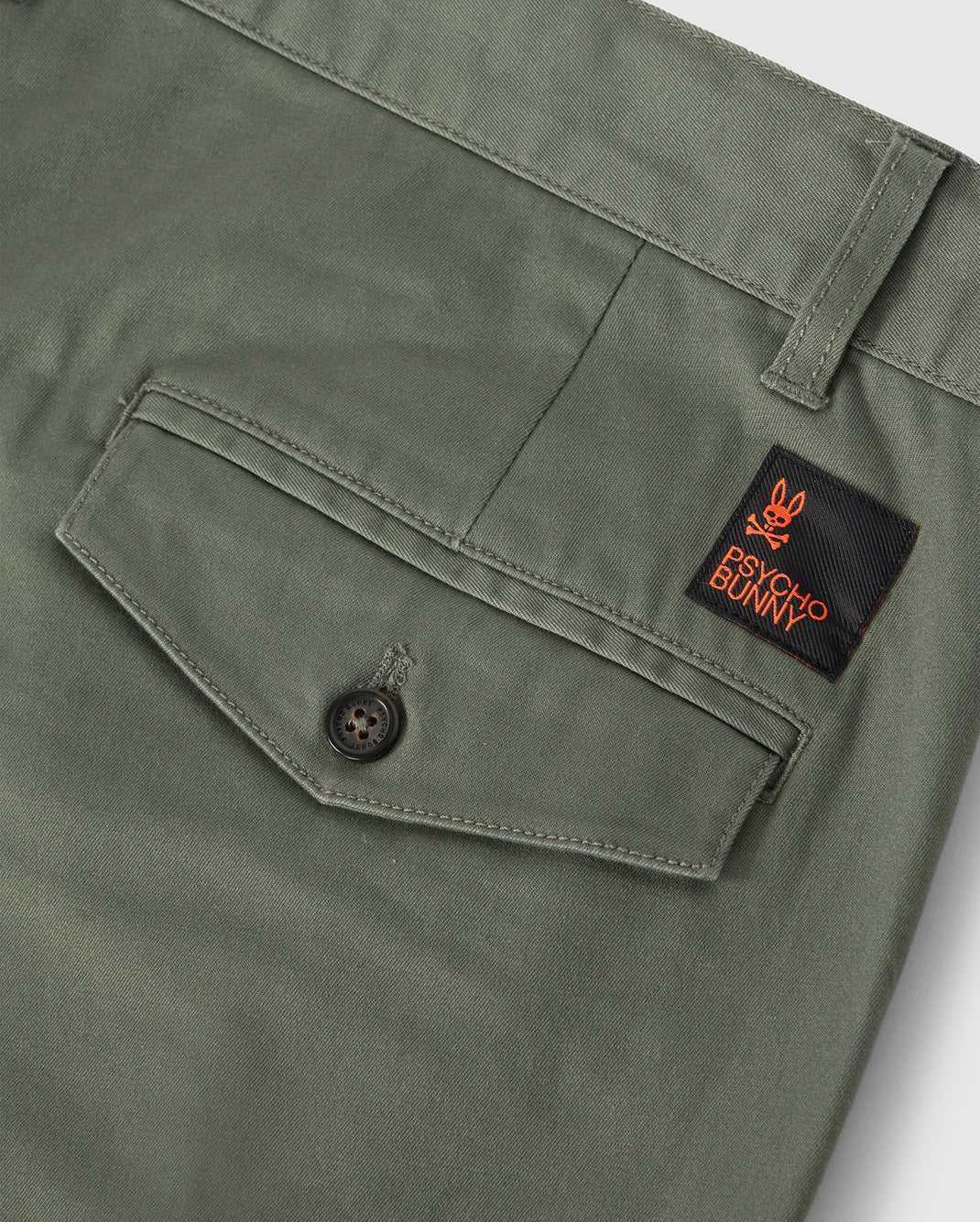 Pantalon Psycho Bunny Gilman Regular Fit Chino Pant Vert Homme | MSR-24894169